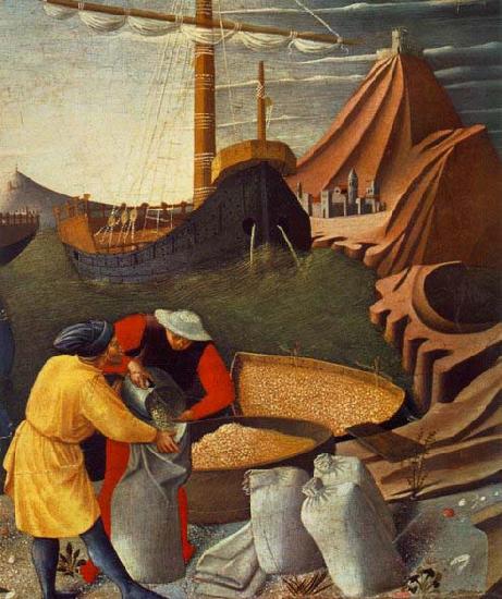 Fra Angelico St Nicholas saves the ship Sweden oil painting art
